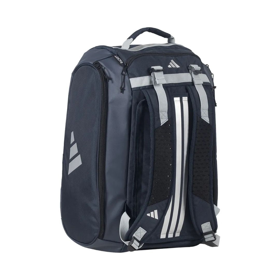 Adidas Racket Bag Tour Blue - angled three-quarter view