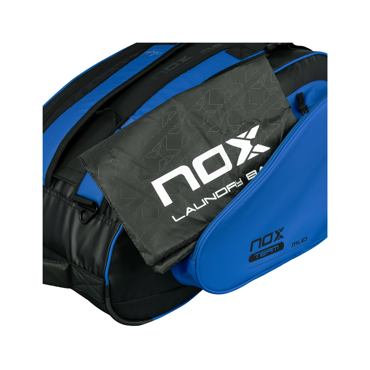 Nox ML10 Team Bag Black | Blue - angled three-quarter view