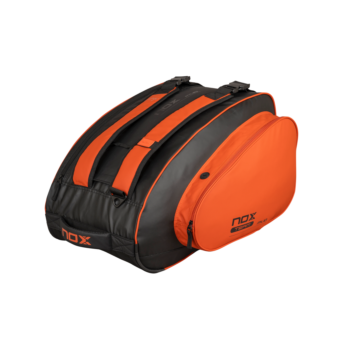 Nox ML10 Team Bag Black | Clay - angled three-quarter view