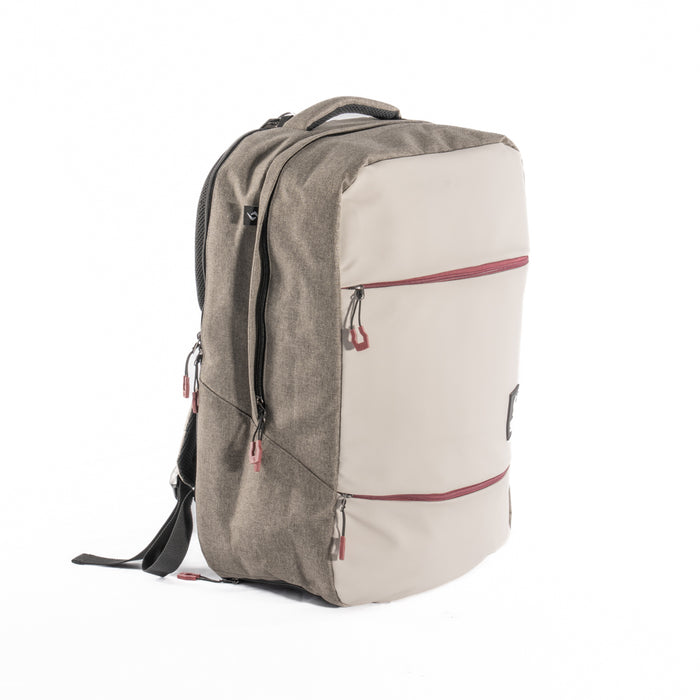 2026 Siux Trial Gray padel backpack - angled three-quarter view
