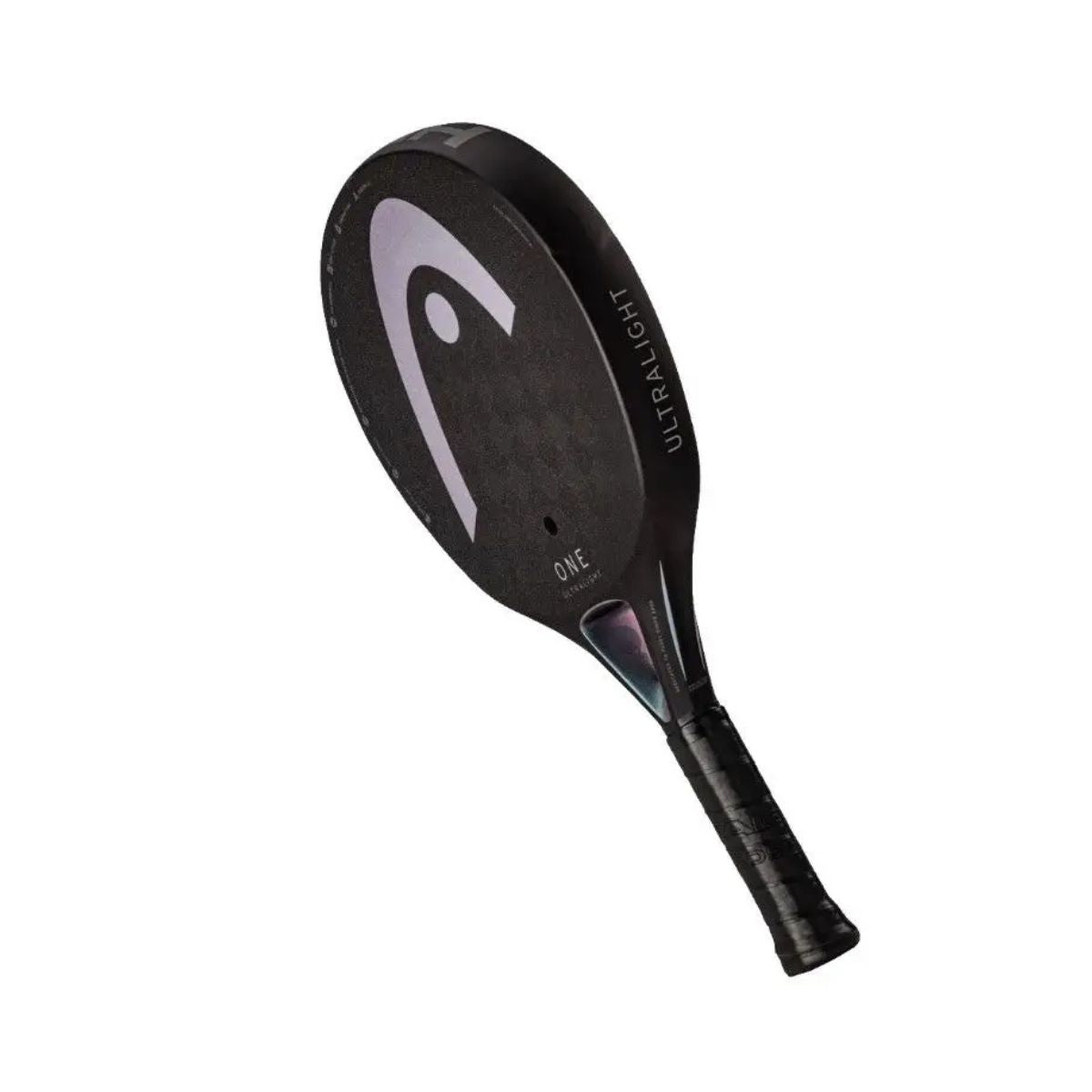 Head Ultralight One (Black) padel racket - angled view of the face