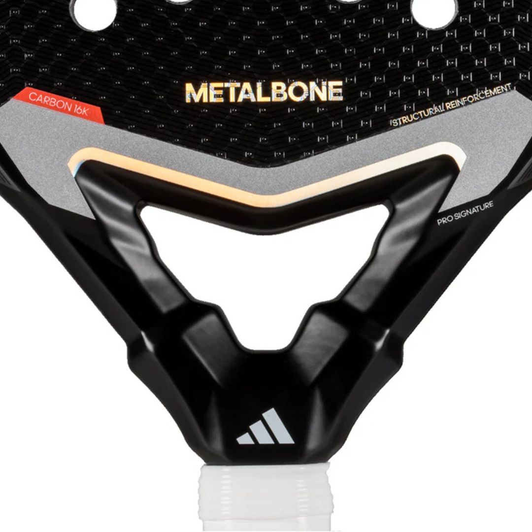 2025 Adidas Metalbone 3.4 padel racket - close-up of the heart bridge