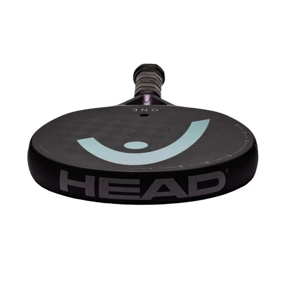 Head Ultralight One (Black) padel racket - laid flat showing the frame top