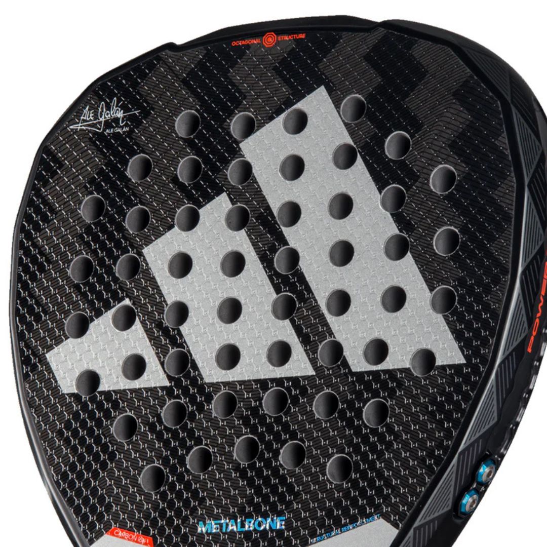 2025 Adidas Metalbone 3.4 padel racket - angled close-up of the hitting face