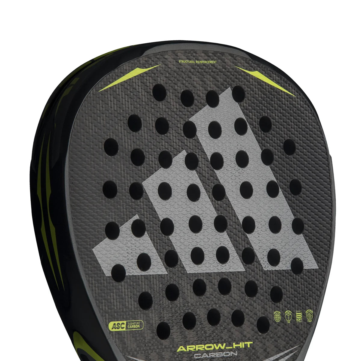 Adidas Arrow HIT Carbon padel racket - face detail