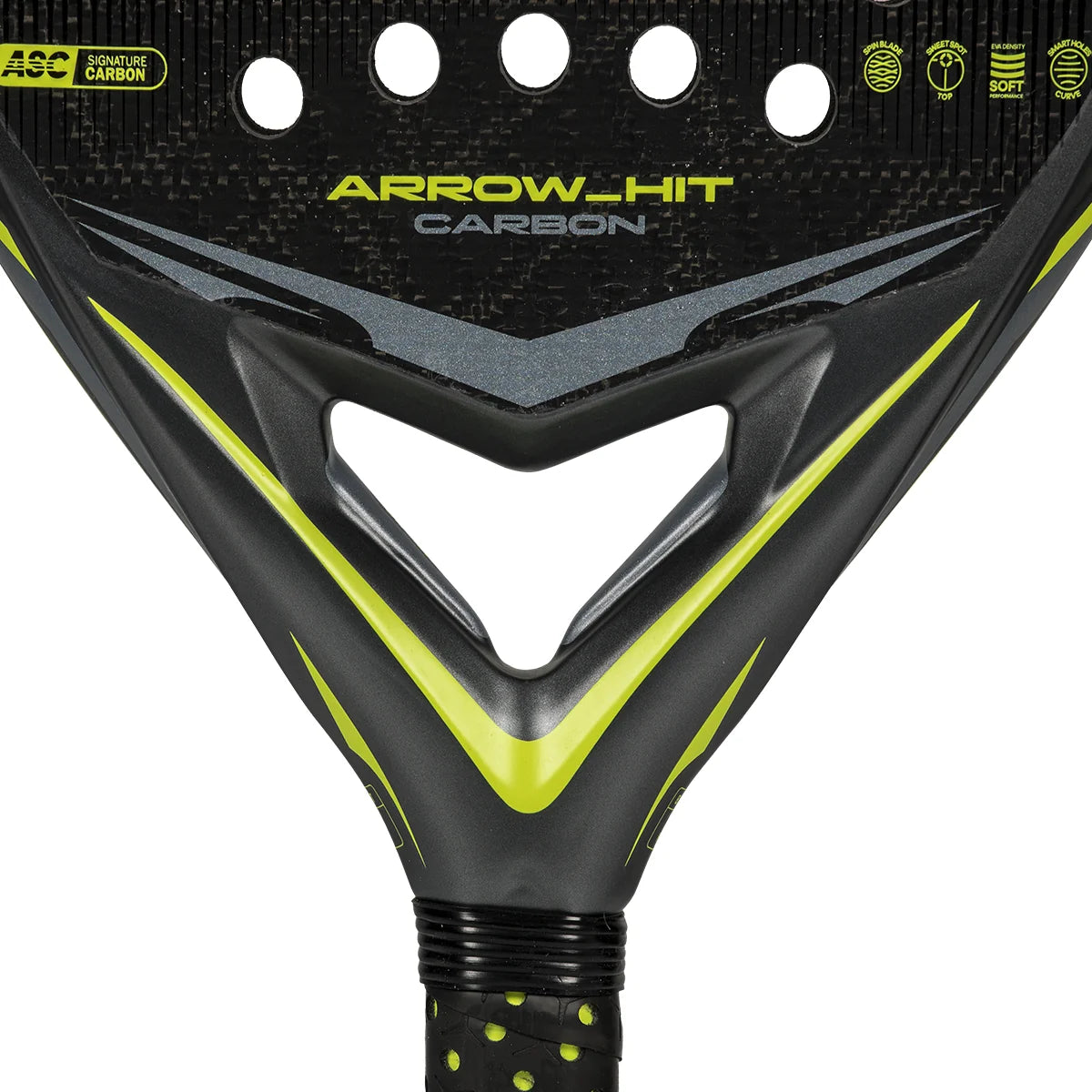 Adidas Arrow HIT Carbon padel racket - heart detail