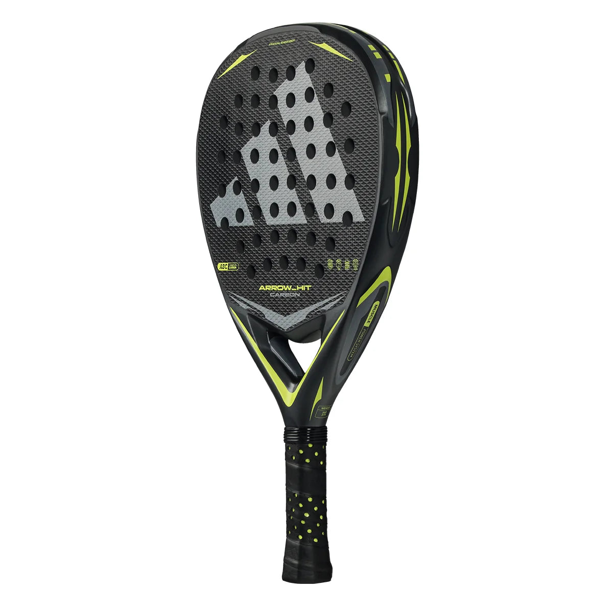 Adidas Arrow HIT Carbon padel racket - angled view (alternate)