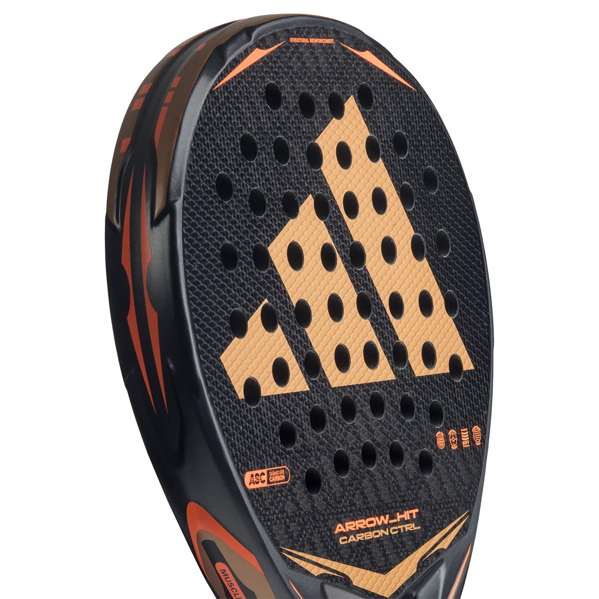 Adidas Arrow HIT Carbon CTRL padel racket - face detail (alternate)