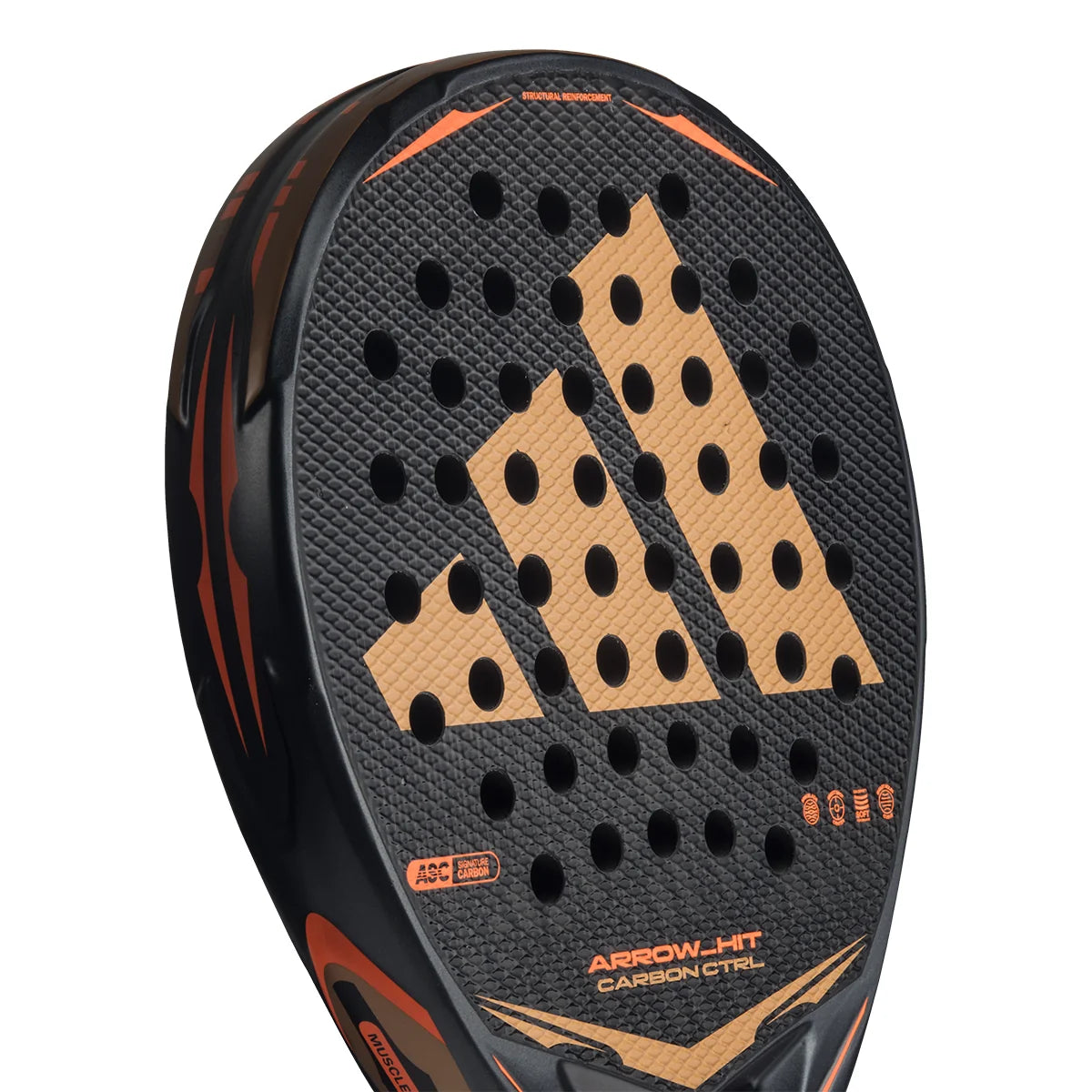 Adidas Arrow HIT Carbon CTRL padel racket - face detail