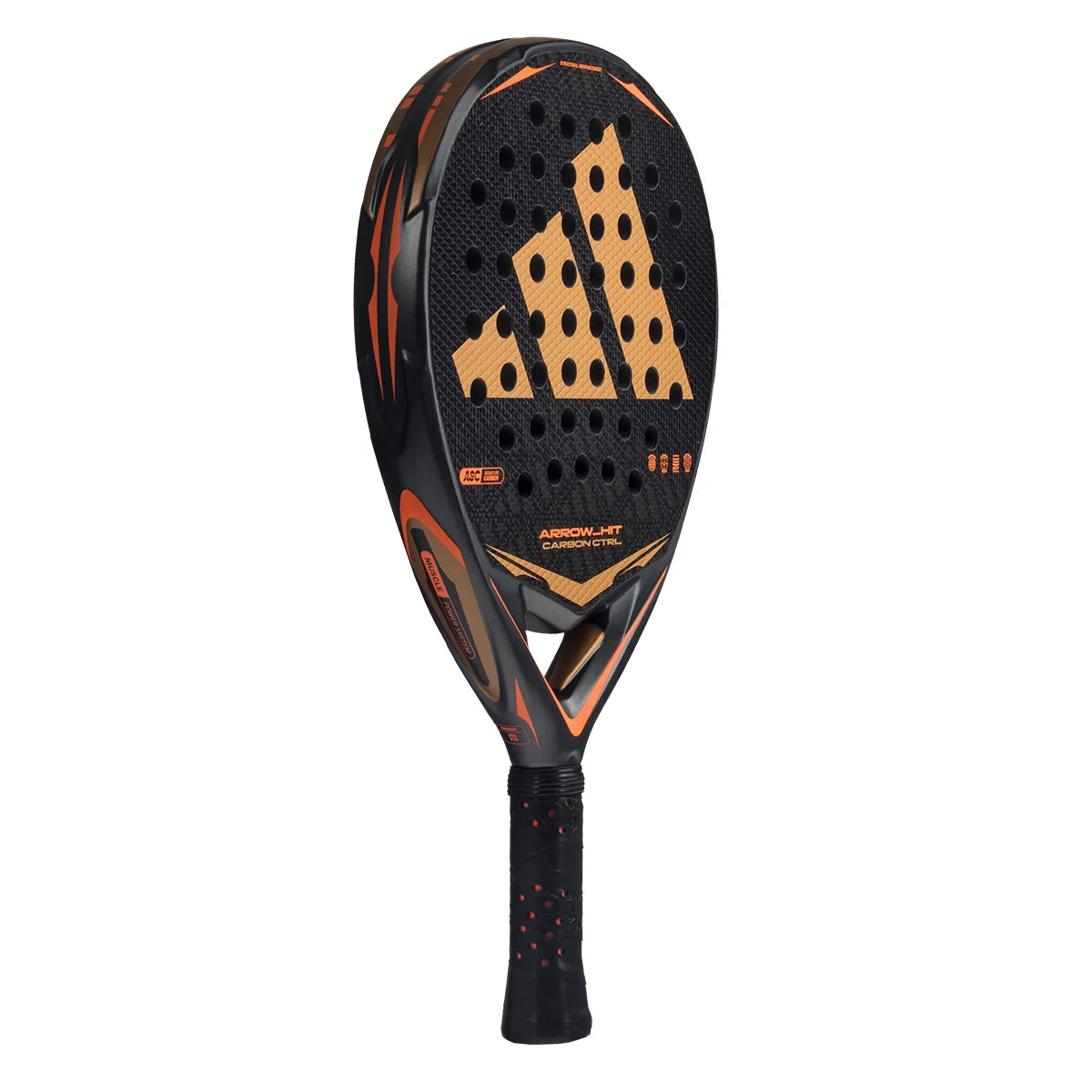 Adidas Arrow HIT Carbon CTRL padel racket - angled view (alternate)