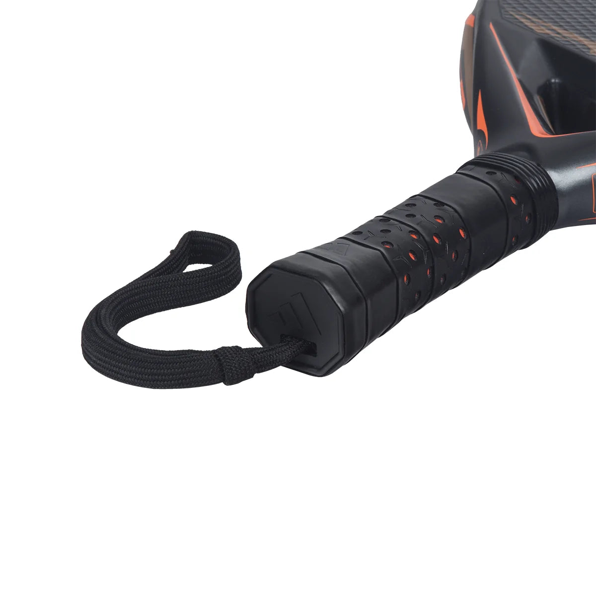 Adidas Arrow HIT Carbon CTRL padel racket - handle, grip and wrist strap detail
