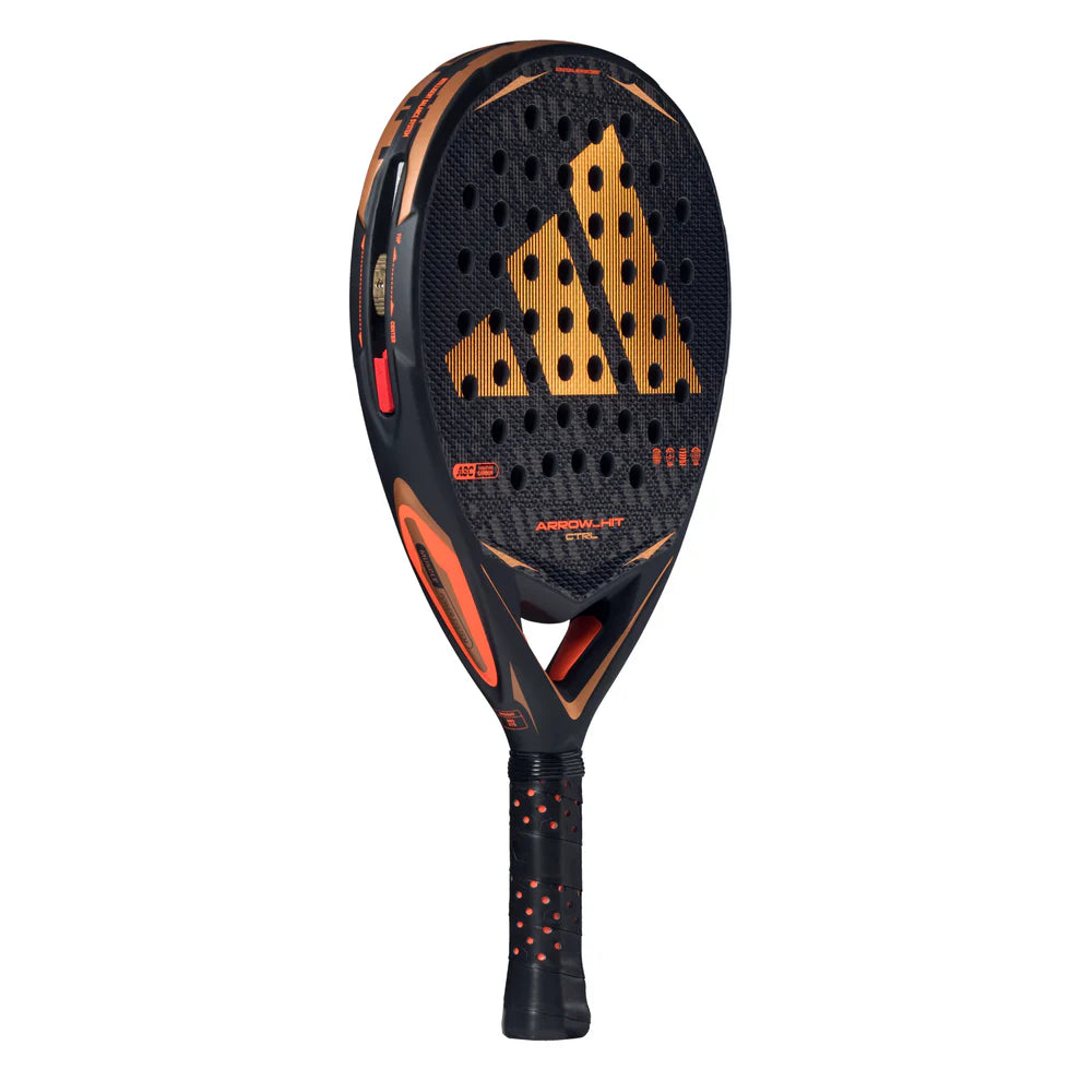 2026 Adidas Arrow HIT CTRL padel racket - angled three-quarter view