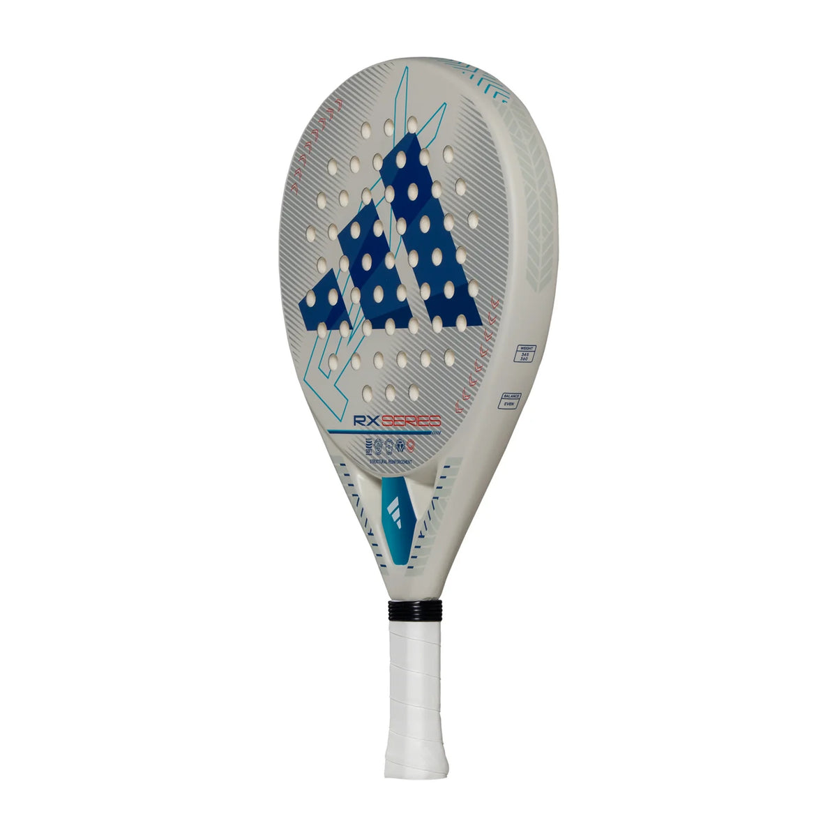 2025 Adidas RX Series Light 3.4 padel racket - angled three-quarter view