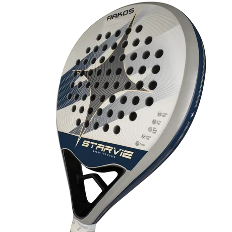 StarVie Arkos padel racket - angled view