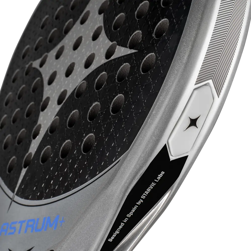StarVie Astrum + padel racket - textured playing-surface detail