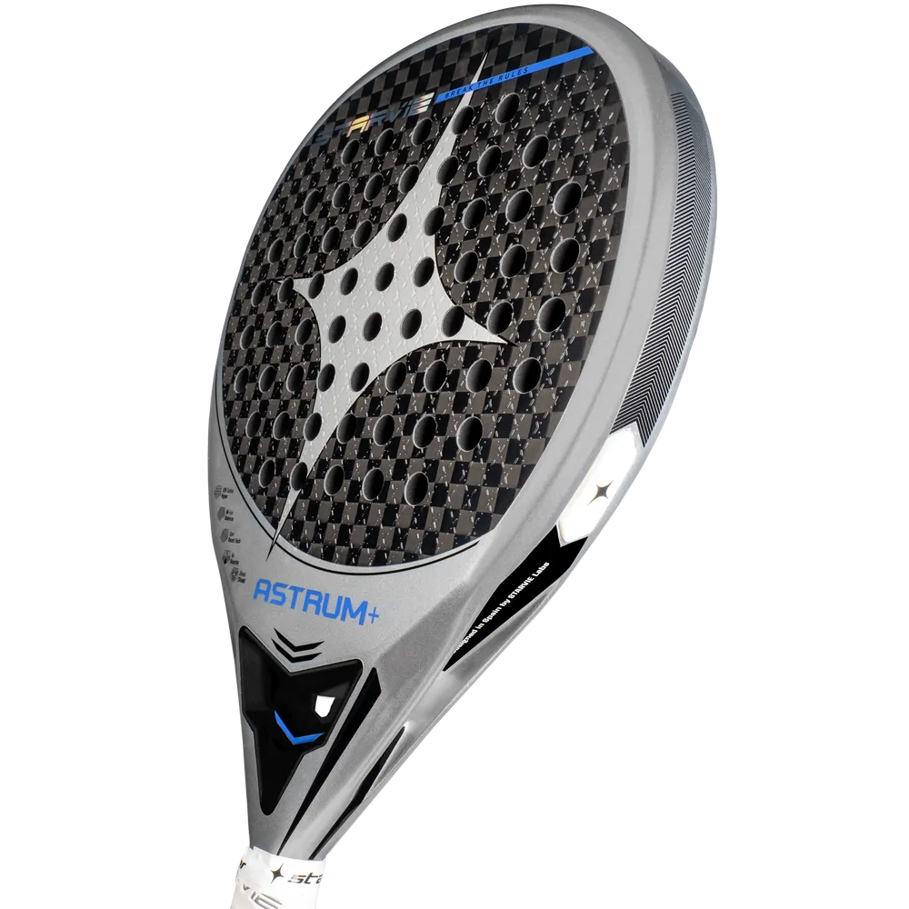 StarVie Astrum + padel racket - angled view