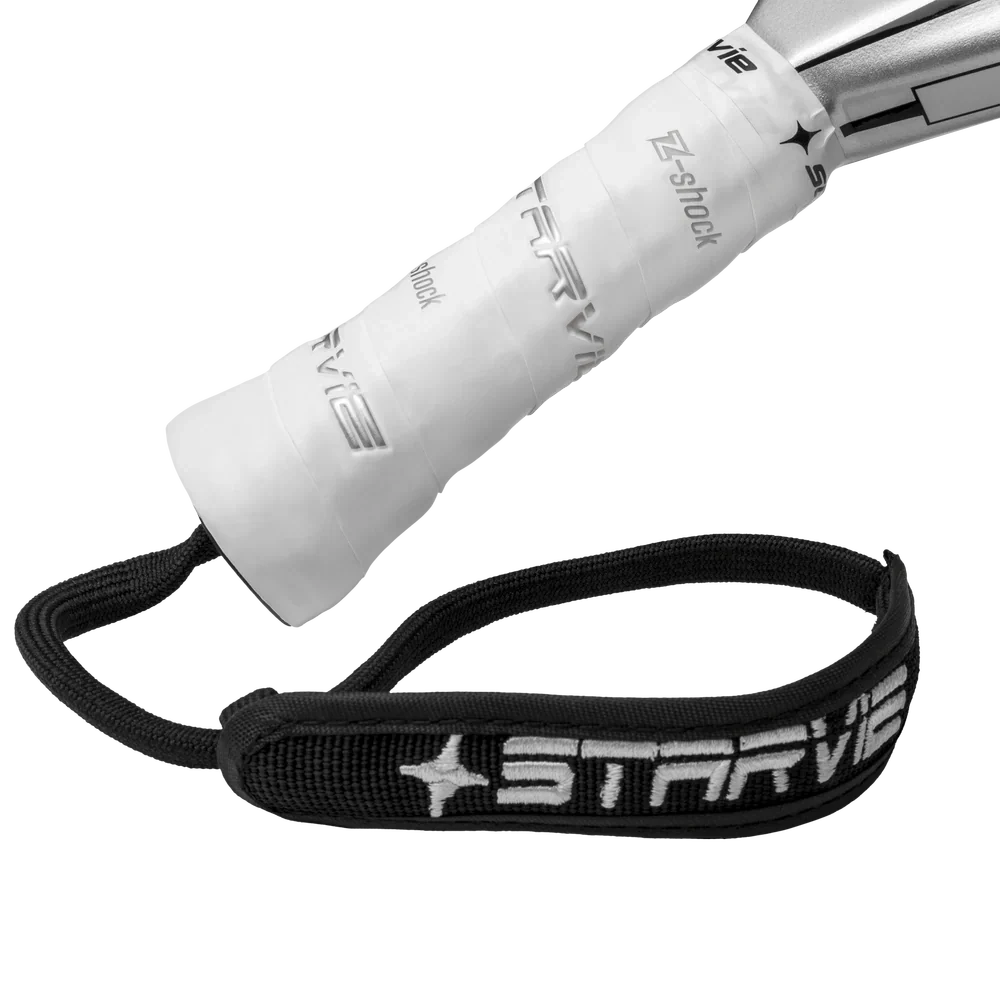 StarVie Astrum + padel racket - handle, grip and wrist strap detail