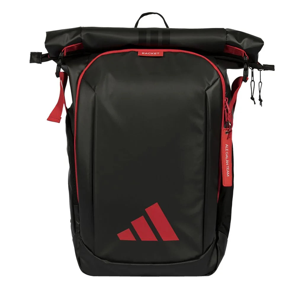 2026 Adidas Multigame padel backpack (Black/Red) - front view
