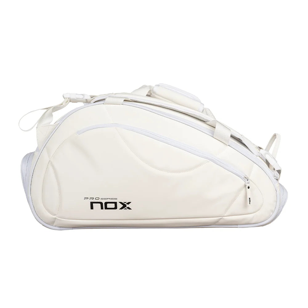 Nox Pro Series Padel Bag - White - side profile view