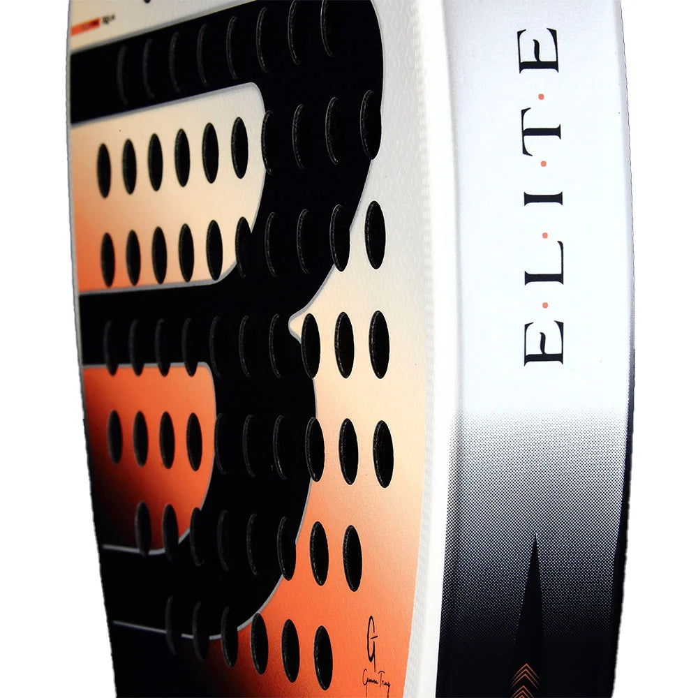 2026 Bullpadel Elite W padel racket - close-up of the frame edge and Elite branding