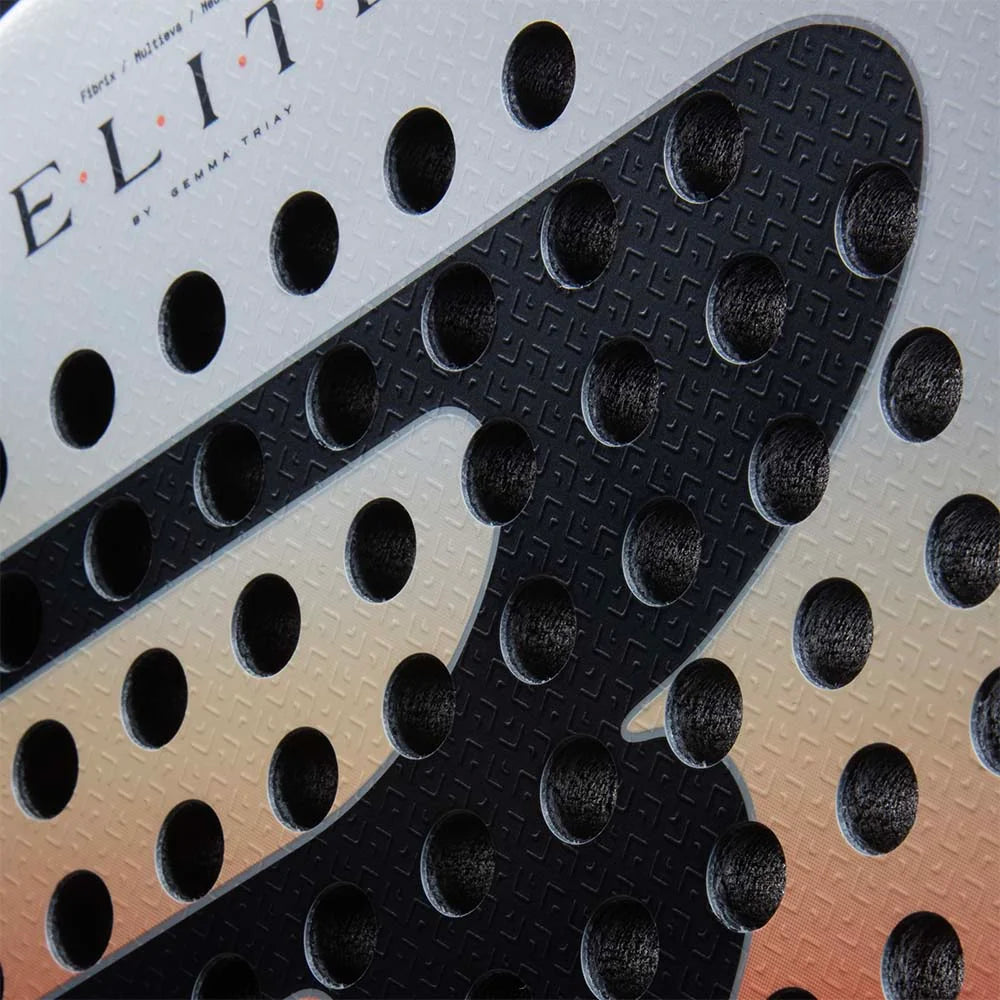 2026 Bullpadel Elite W padel racket - close-up of the textured hitting surface