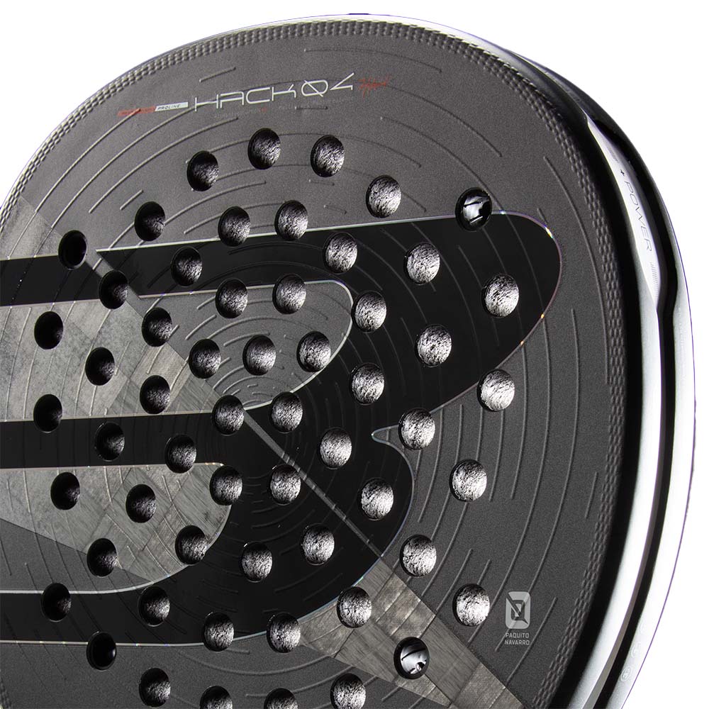 2026 Bullpadel Hack 04 Hybrid padel racket - close-up of the hitting surface