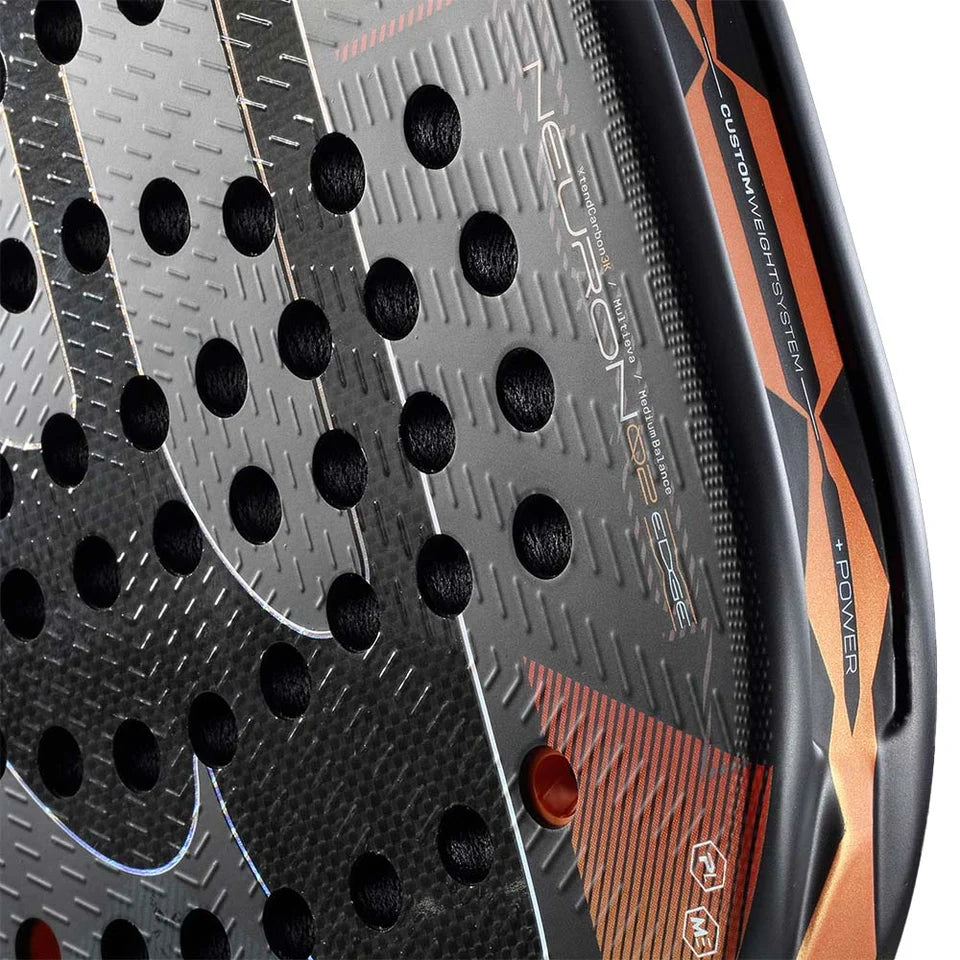 2026 Bullpadel Neuron 02 Edge padel racket - close-up of the hitting surface