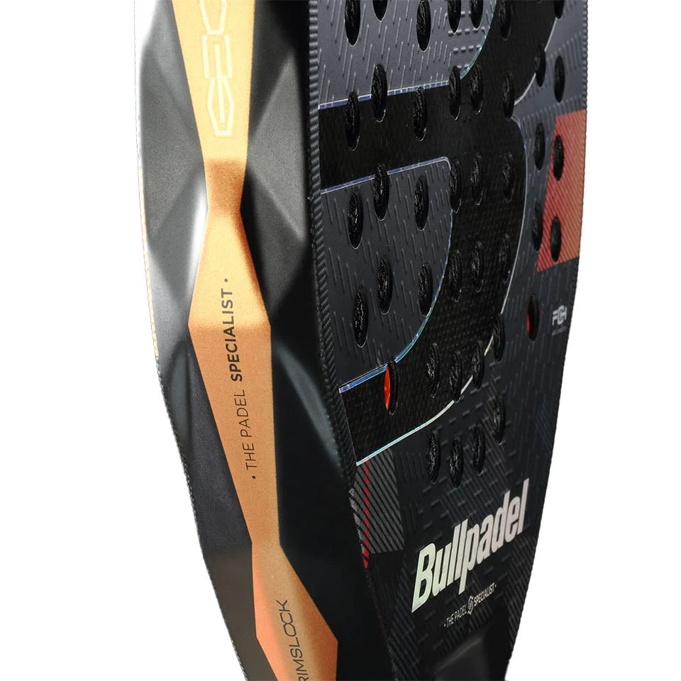 2026 Bullpadel Neuron 02 Edge padel racket - close-up of the frame edge and branding
