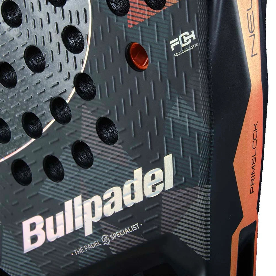 2026 Bullpadel Neuron 02 Edge padel racket - close-up of the heart bridge