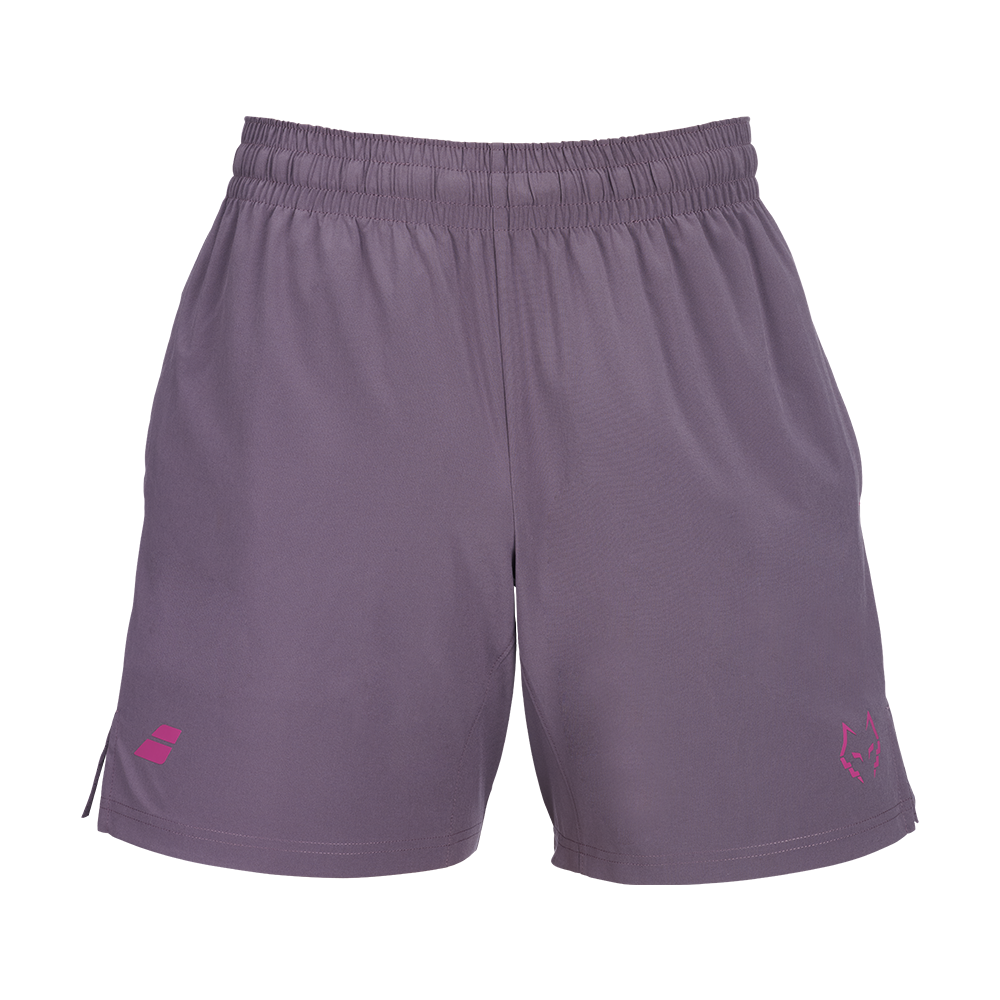 2027 Babolat Lebrón men's padel shorts (Dark Plum) - front view