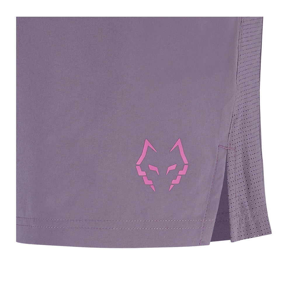 2027 Babolat Lebrón men's padel shorts (Dark Plum) - logo detail