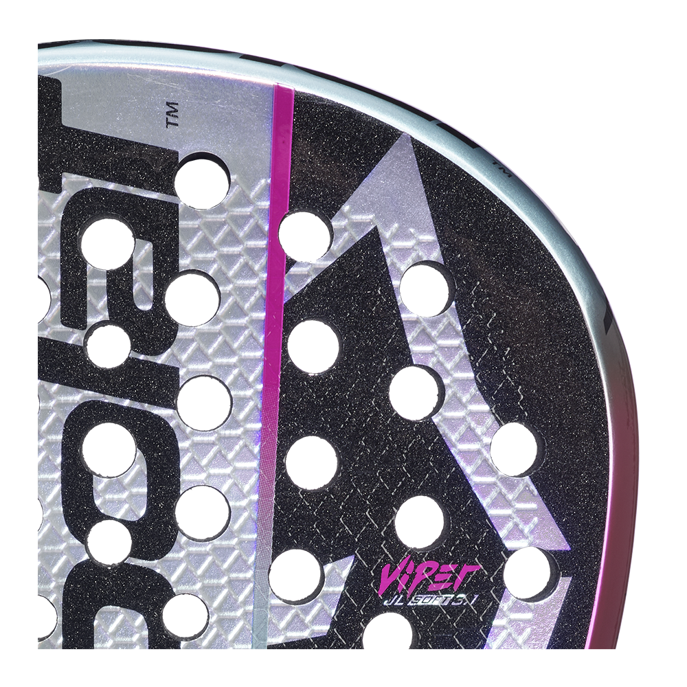 Babolat Viper Soft Juan Lebrón 3.1 padel racket - textured playing-surface detail