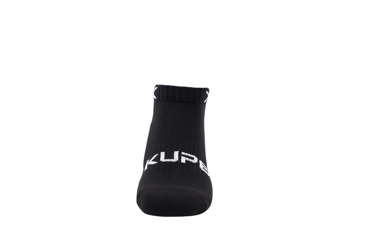 Kupe Secretsock Black - view of the low-cut opening and instep
