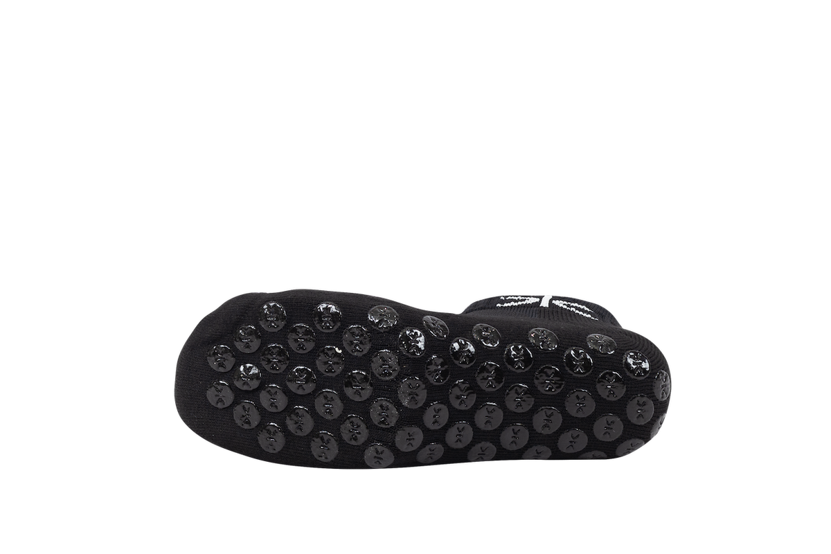 Kupe Secretsock Black - underside view of the textured grip sole