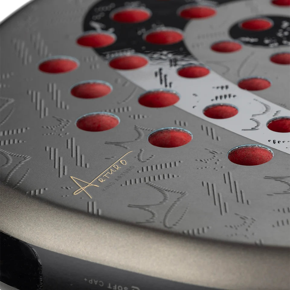 Head Coello Pro padel racket - close-up of the textured hitting surface