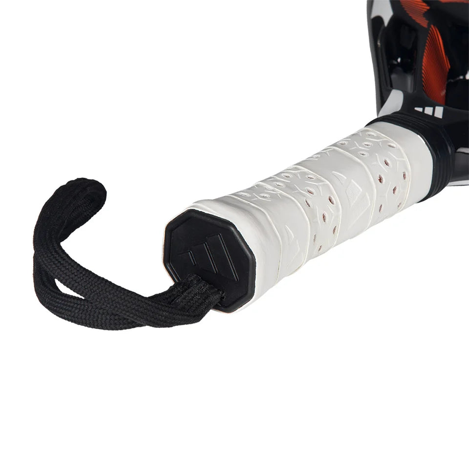 2026 Adidas CrossIt Team Control padel racket - grip and wrist strap detail