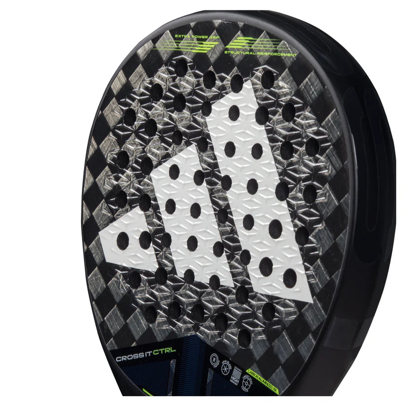 2025 Adidas Cross It CTRL 3.4 padel racket - angled close-up of the hitting face