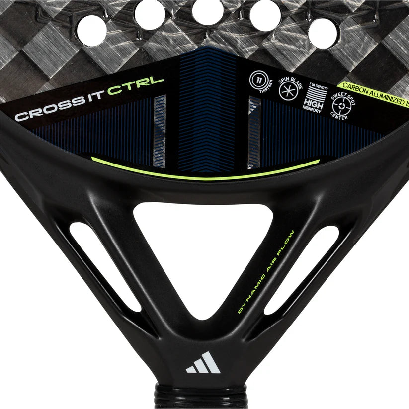 2025 Adidas Cross It CTRL 3.4 padel racket - close-up of the heart bridge
