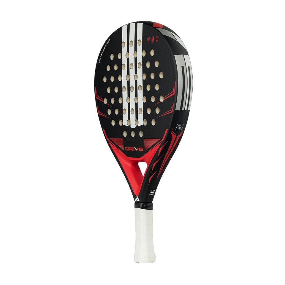 2026 Adidas Drive (Black) padel racket - angled three-quarter view