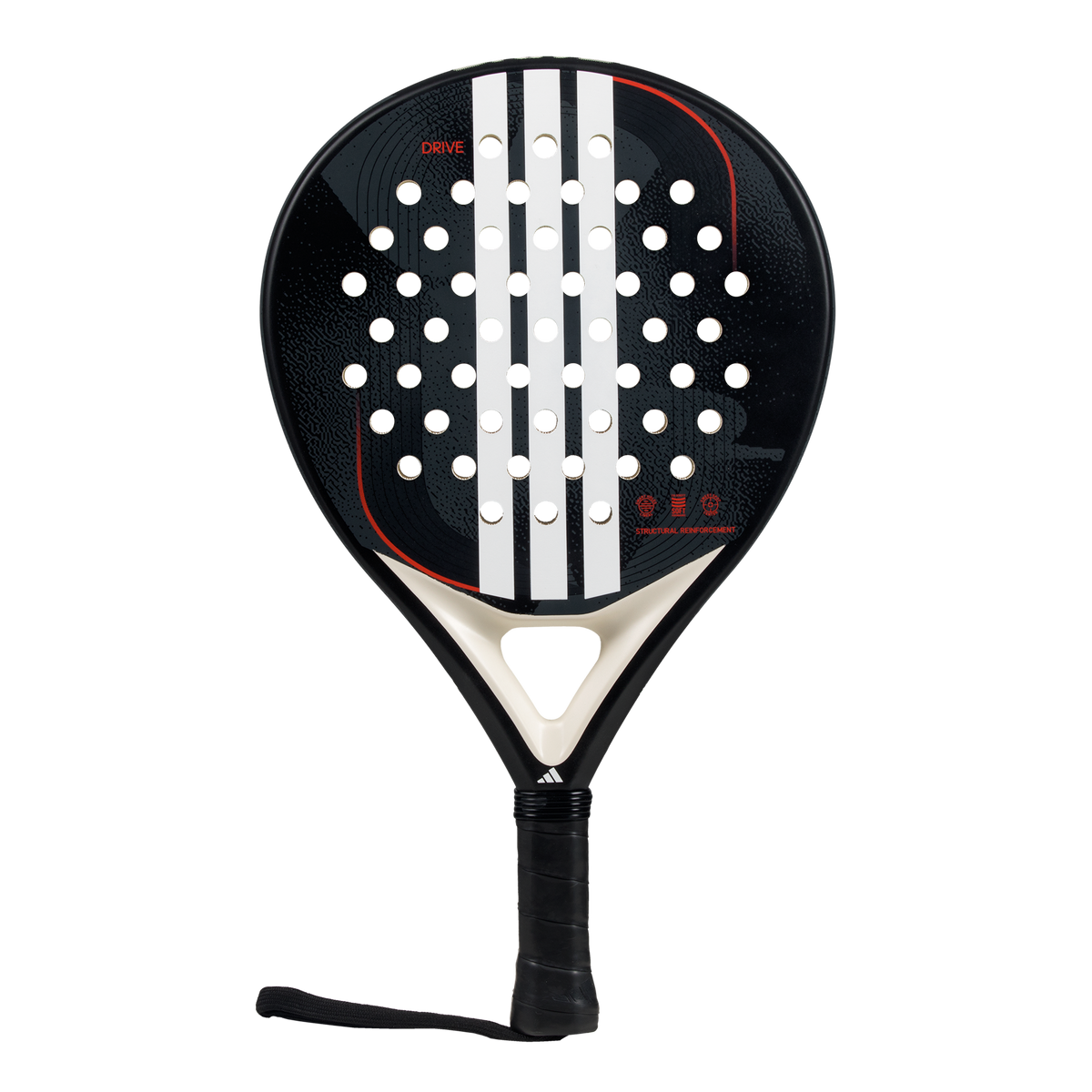 2025 Adidas Drive Black 3.4 padel racket - front face