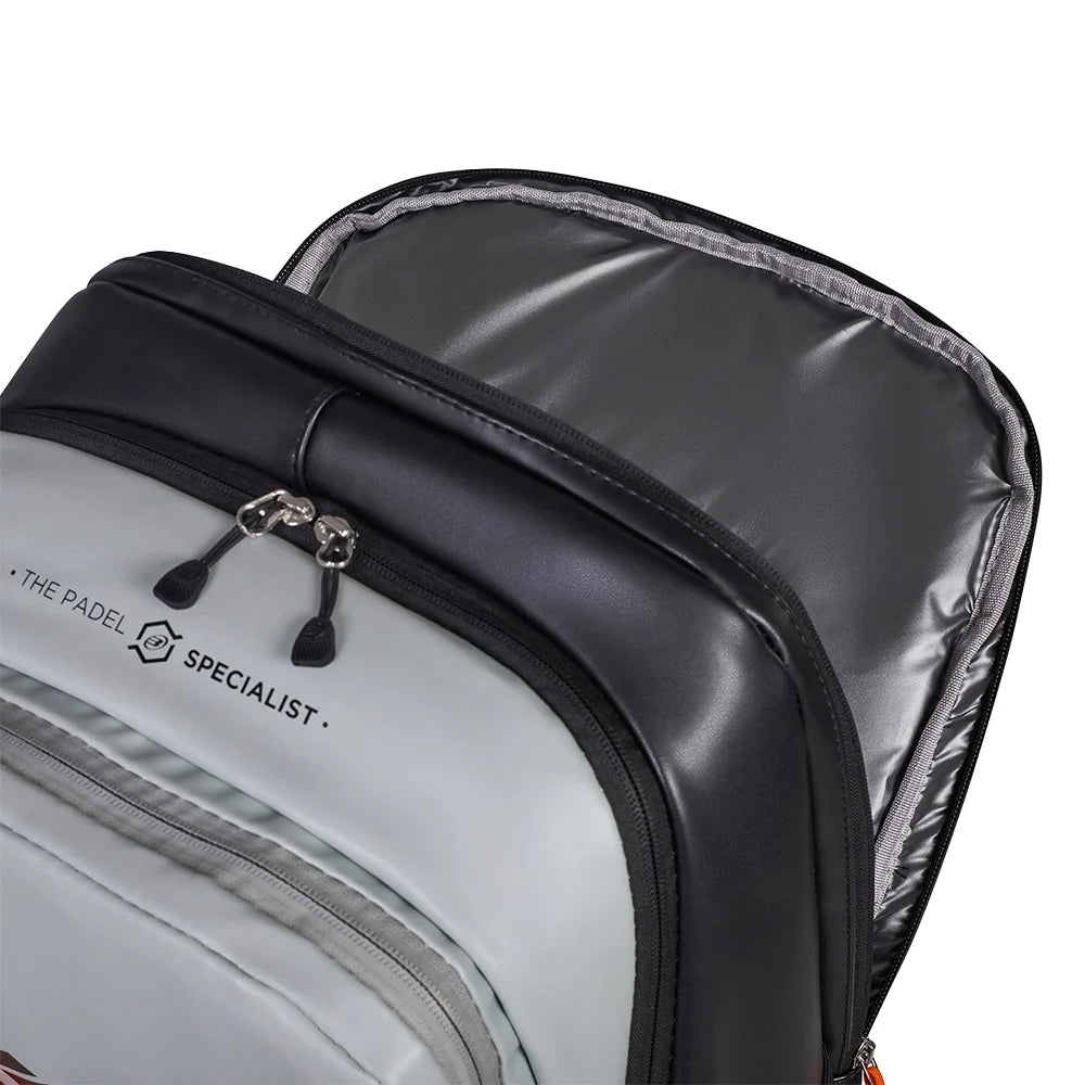 2026 Bullpadel Hack Backpack - close-up of the upper compartment