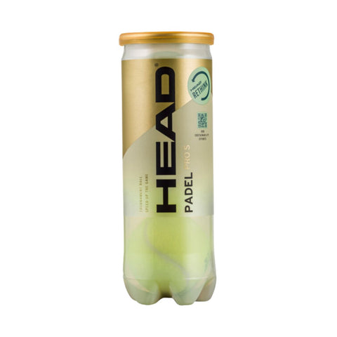 Head Pro S Padel Balls - tube of three balls