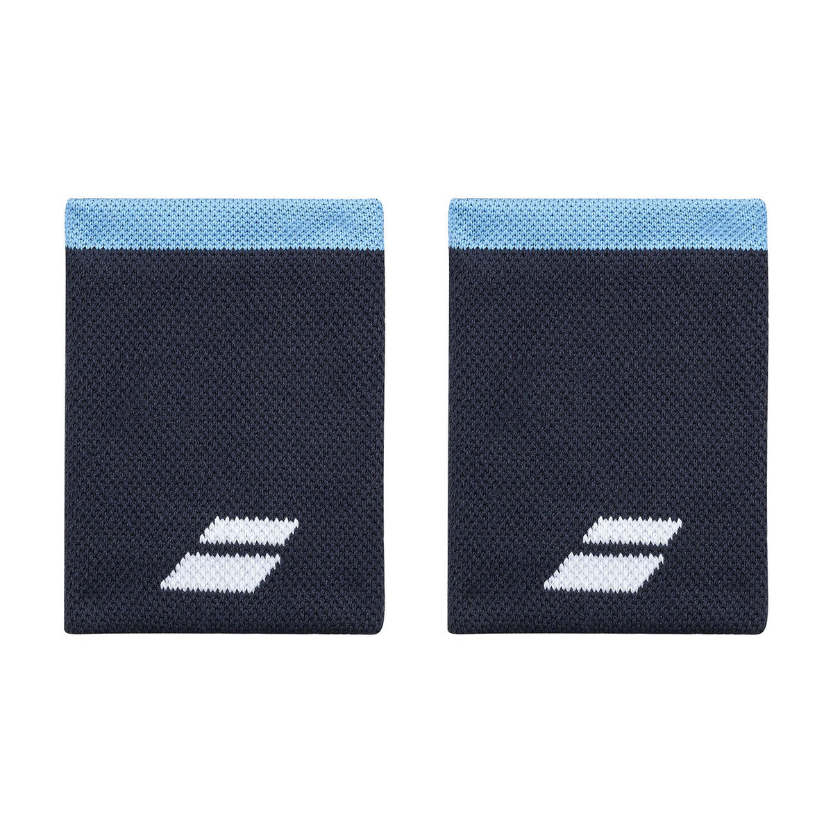 Babolat Logo Jumbo padel wristband (Heritage Blue) - front view