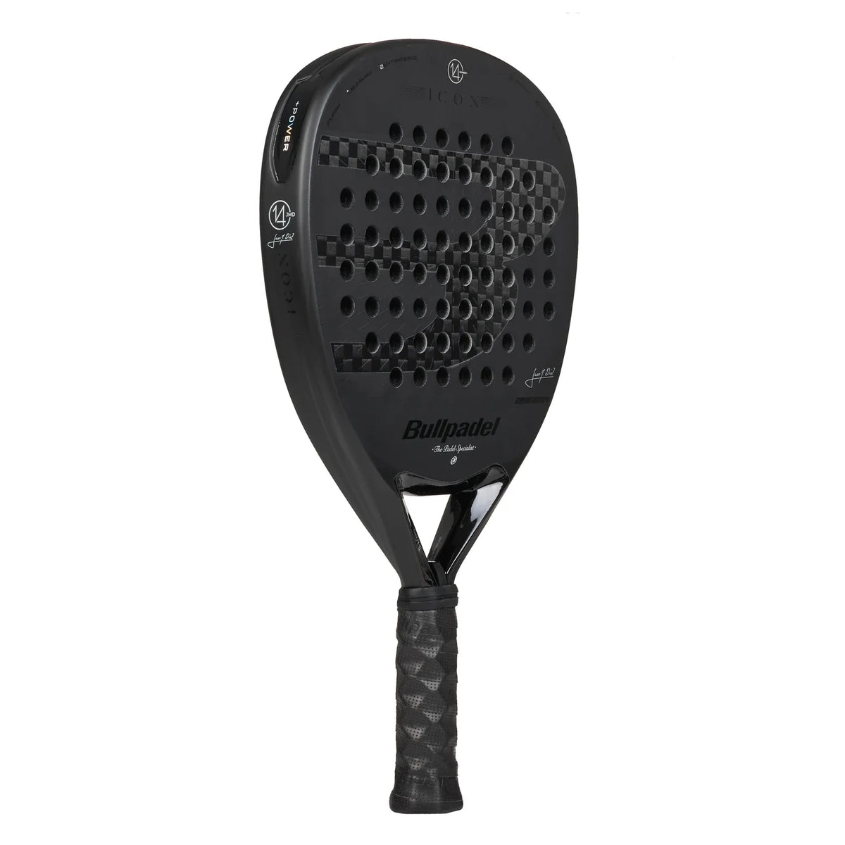 Bullpadel Icon padel racket - angled view