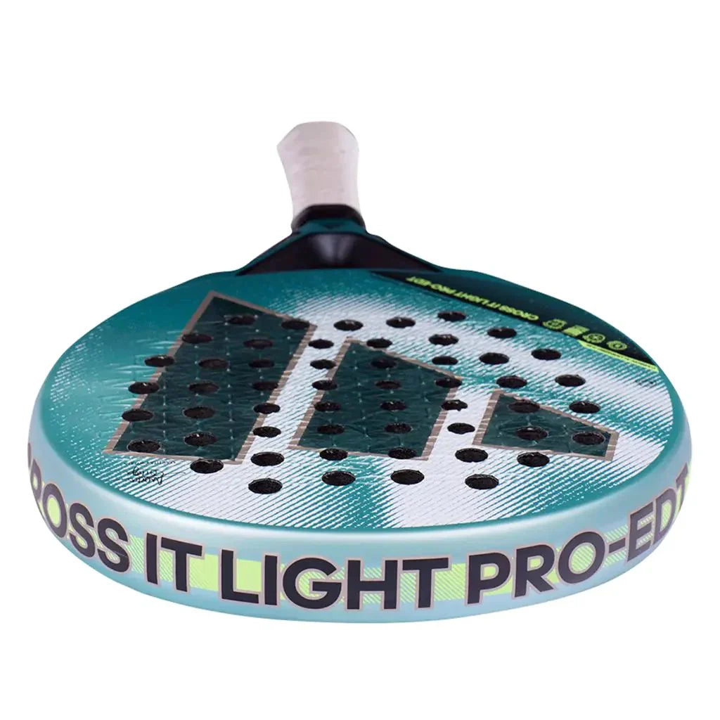 2026 Adidas Cross It Light Pro EDT padel racket - laid flat showing the face and branding