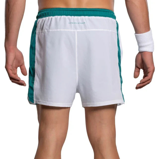 2026 Nox Pro men's padel shorts (White/Ivy Green) - back view