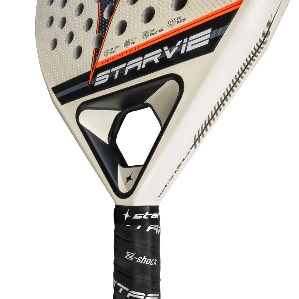 StarVie Kenta + padel racket - frame and throat profile
