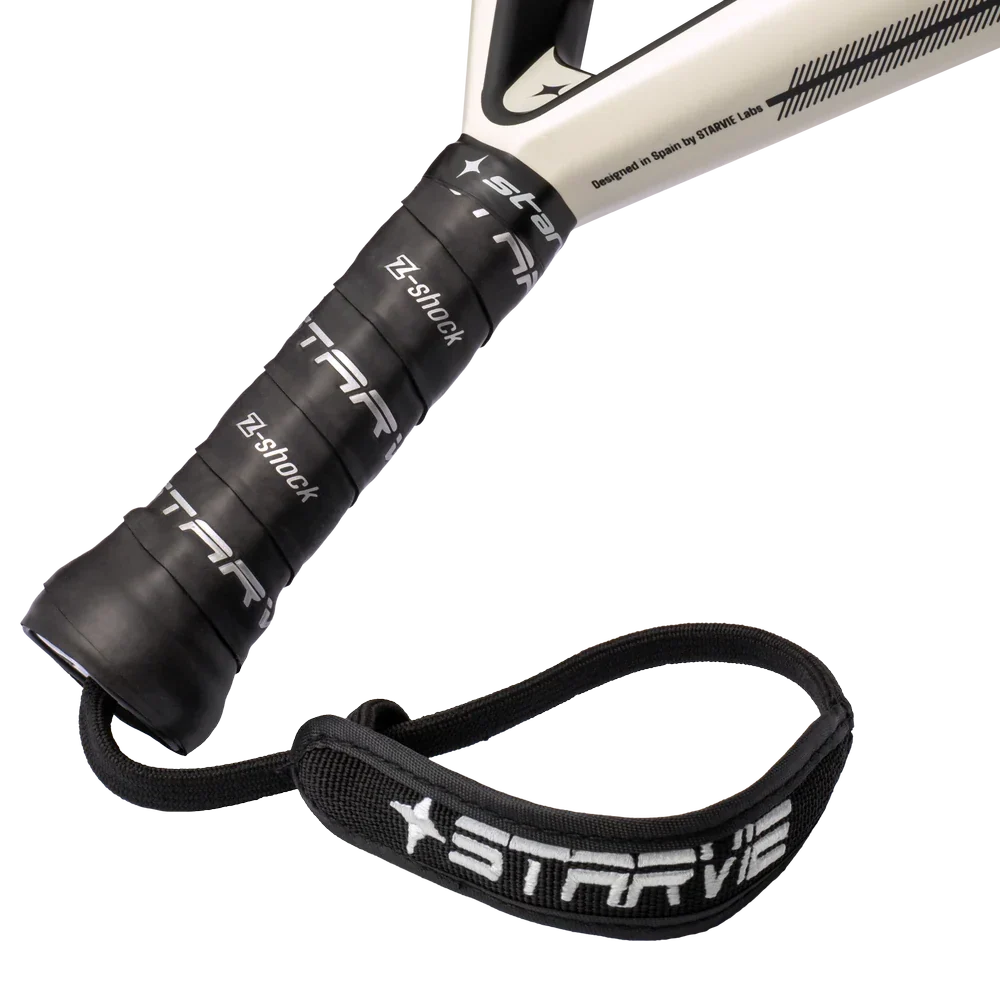StarVie Kenta + padel racket - handle, grip and wrist strap detail
