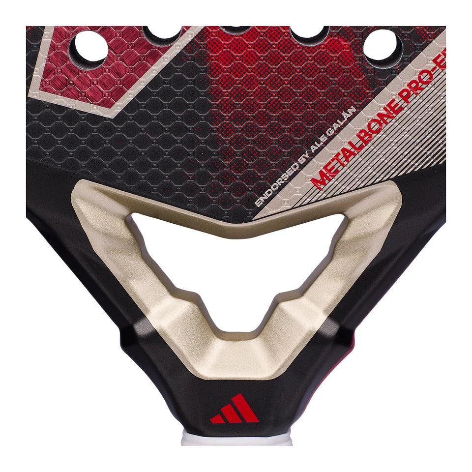 2026 Adidas Metalbone Pro EDT padel racket - close-up of the heart bridge
