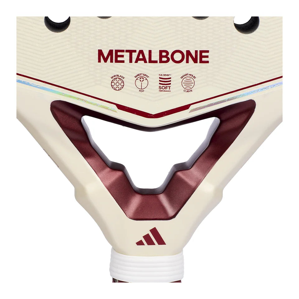 2026 Adidas Metalbone Reserve EDT padel racket - close-up of the heart bridge